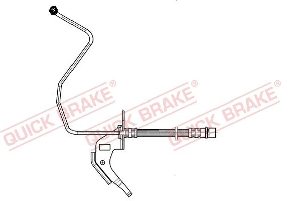 35914 Quick Brake Шланг гальмівний задній, правий